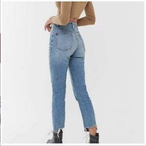 BDG high rise cropped girlfriend jeans